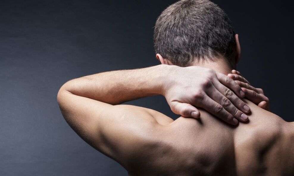 self-massage of the neck against pain
