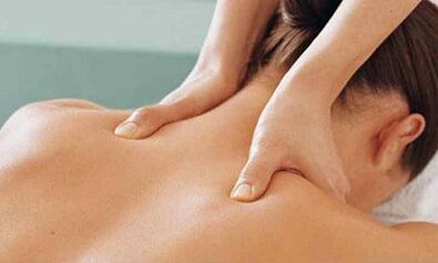 Massage of cervical spine with osteocondrosis