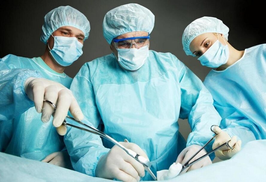 surgical intervention for thoracic osteochondrosis