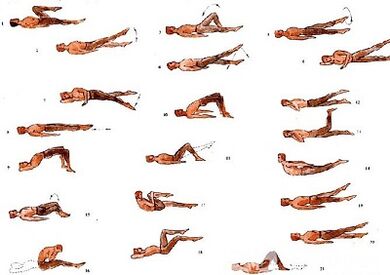 Physical exercises for lumbar skin